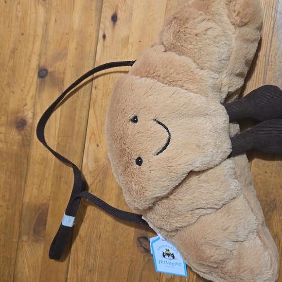 Jellycat Croissant Bag Soft and Plush 6x11" NWT - Picture 4 of 8